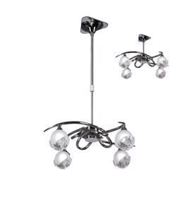 M0802  Fragma Telescopic/Semi Flush 4 Light